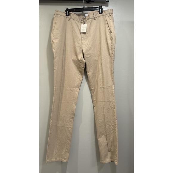 Peter Millar Crown Crafted Chino Pants Men's 38 x 34 Khaki‎ Tan Pockets NWT